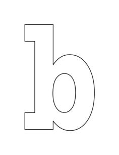 Lowercase Letter B Kids Coloring Pages Pdf, Free Vectors File